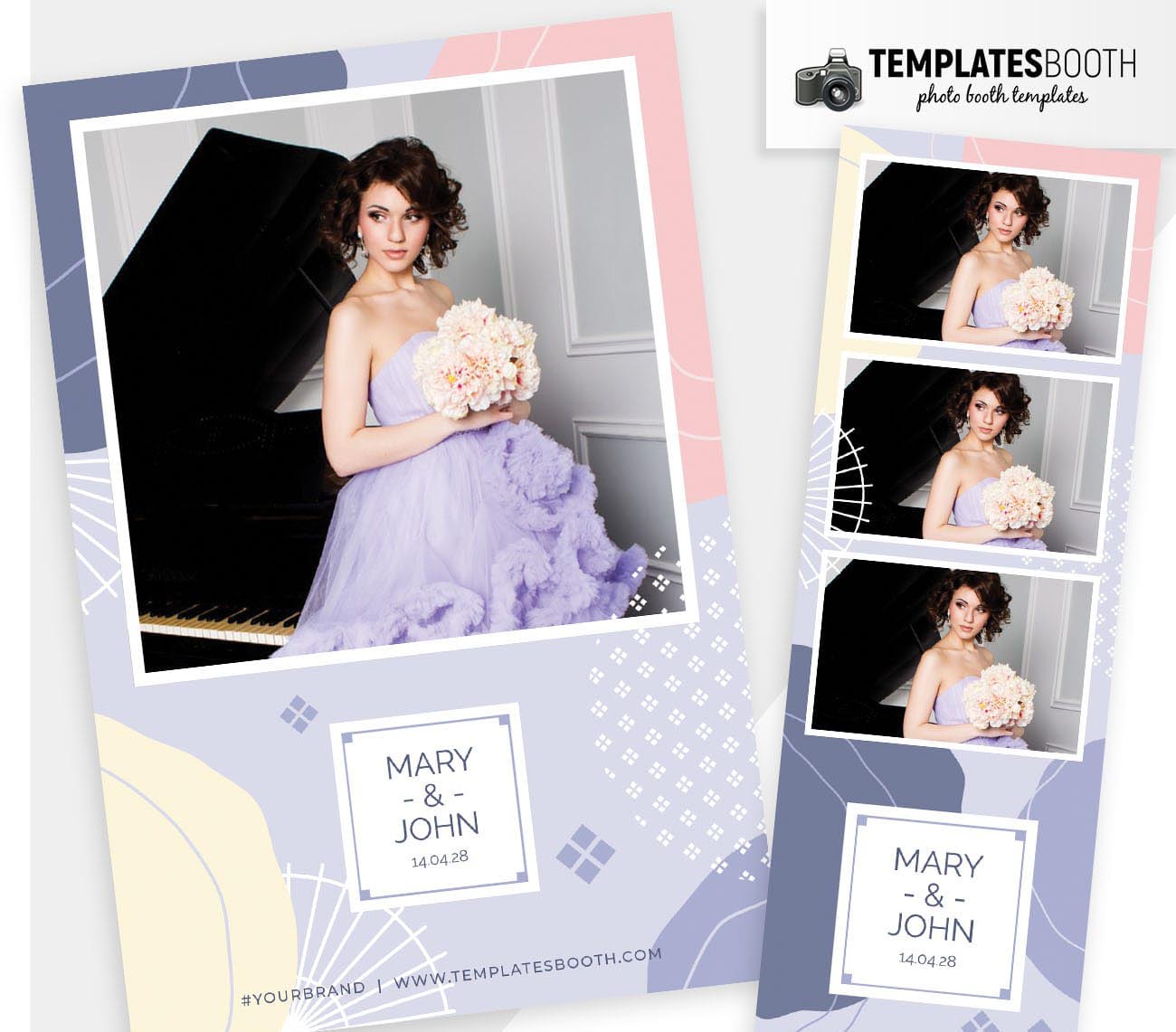 Abstract Pastel DSLR Booth Template
