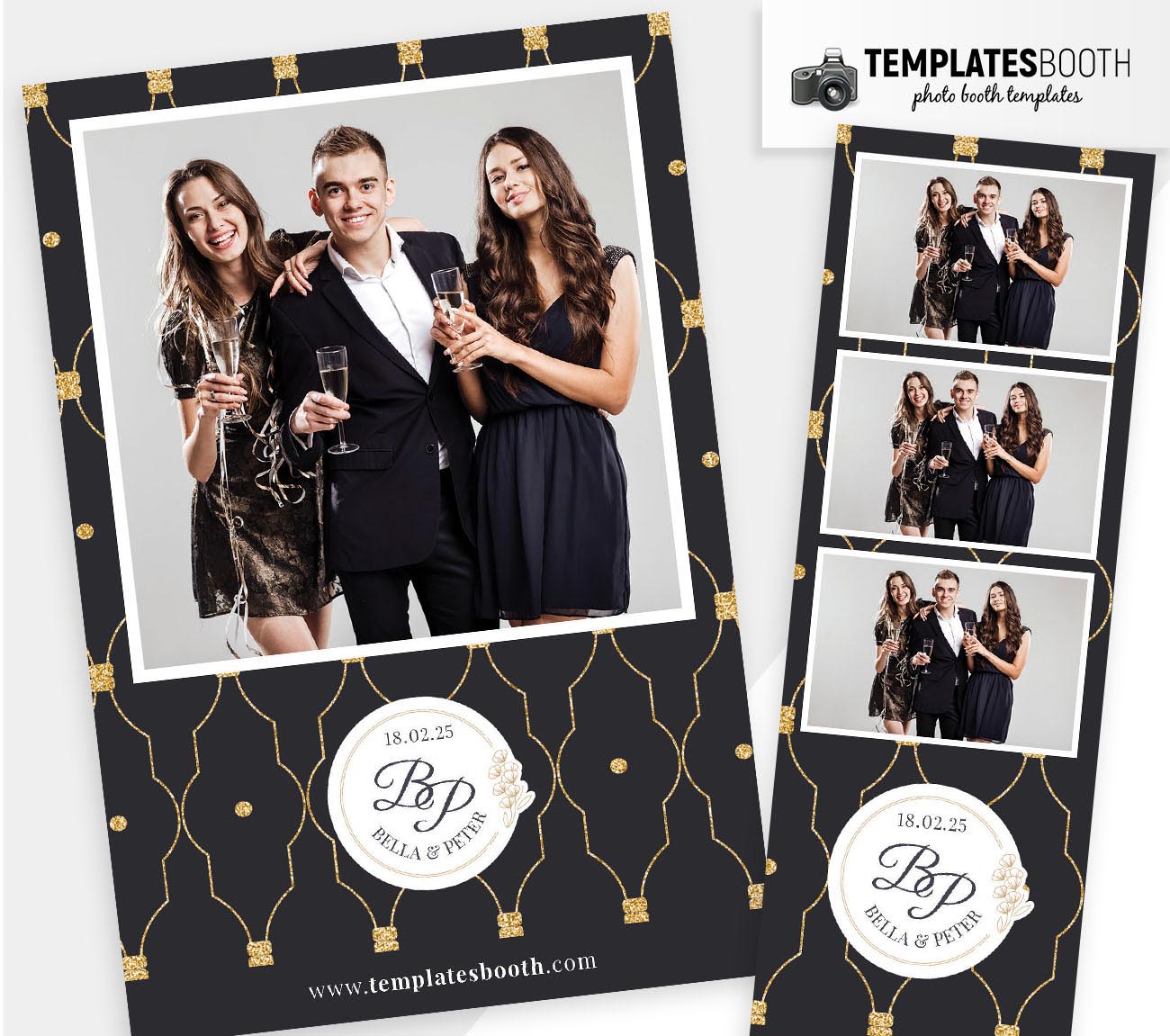Art Deco DSLR Booth Template