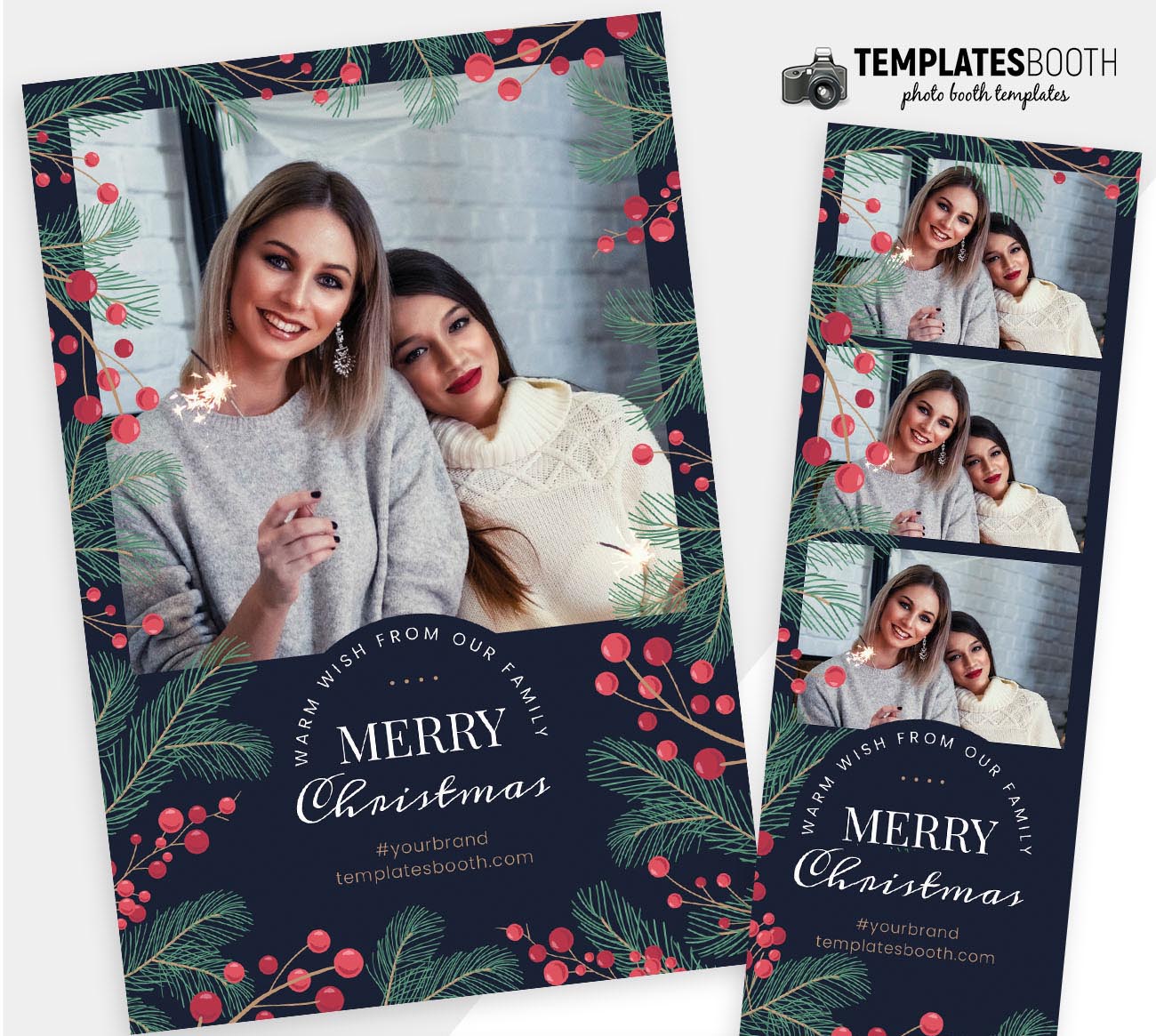 Christmas DSLR Booth Template