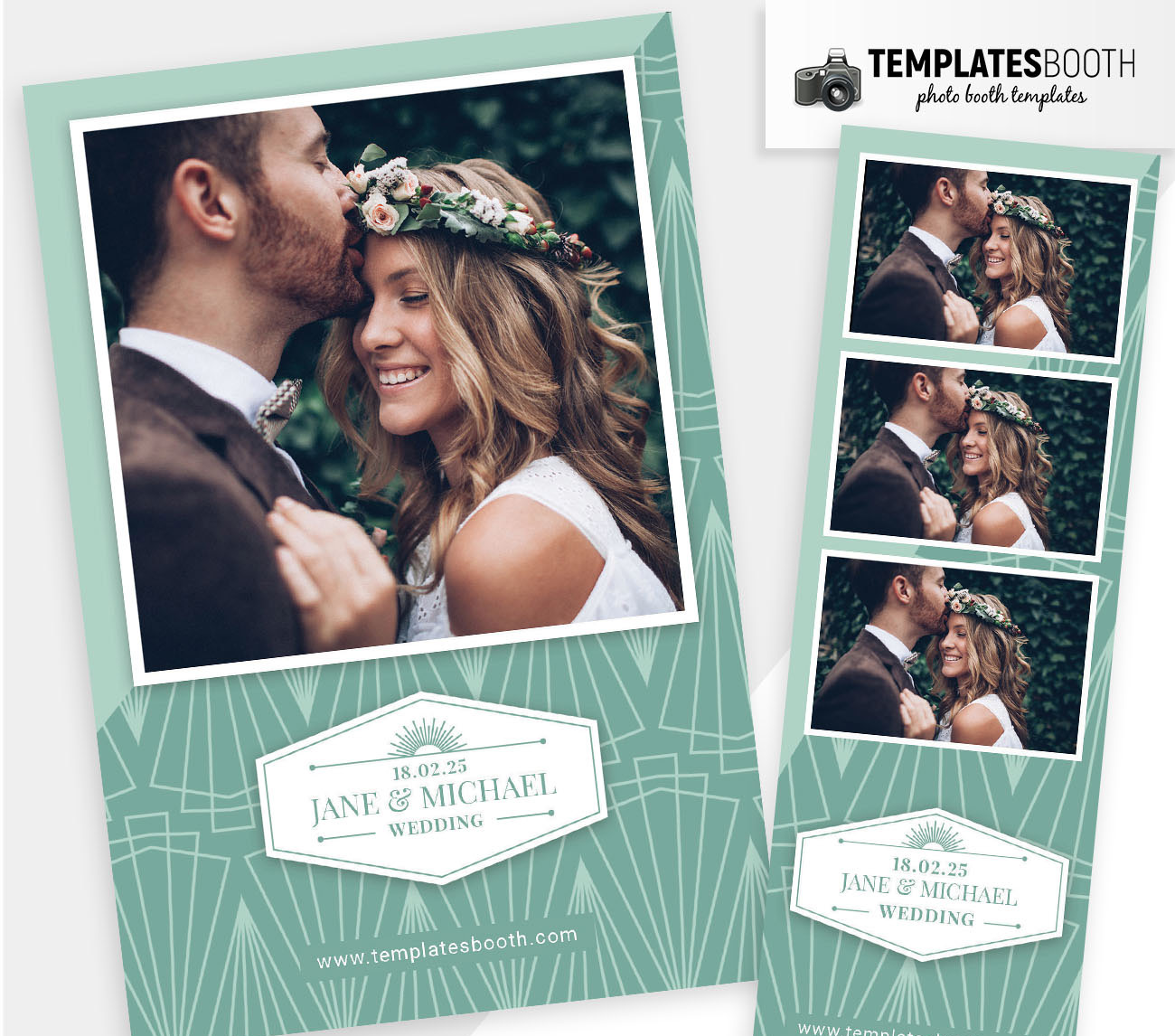 Peppermint Deco DSLR Booth Template