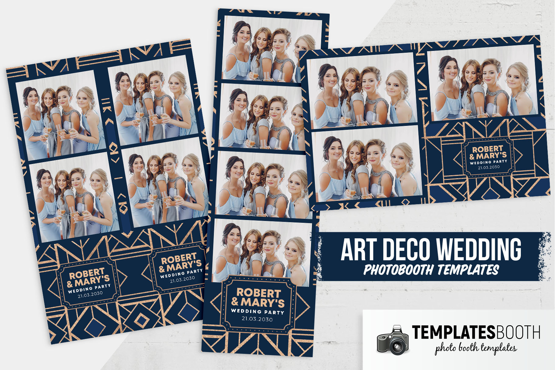 Art Deco DSLR Booth Template