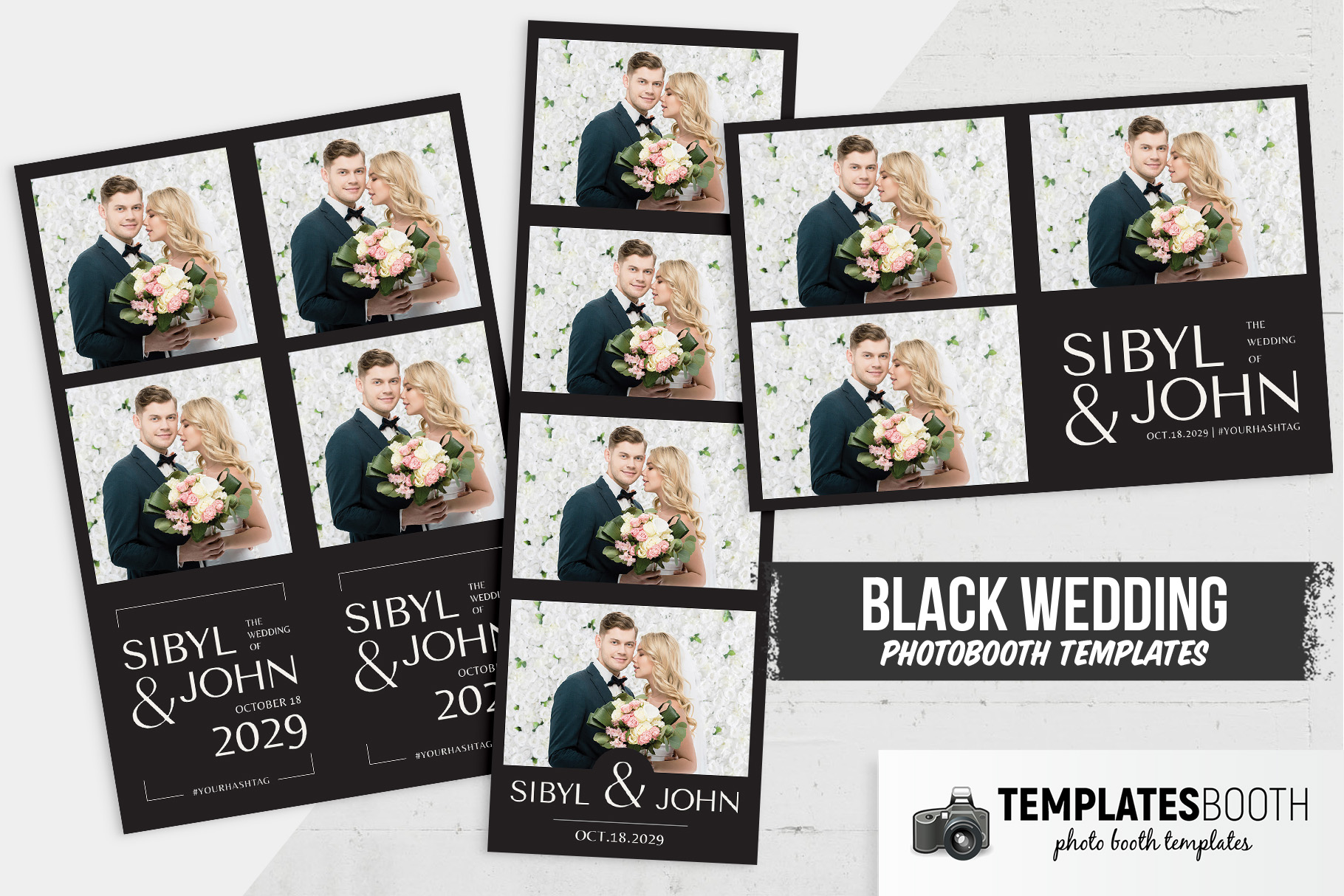 Typographic DSLR Booth Template