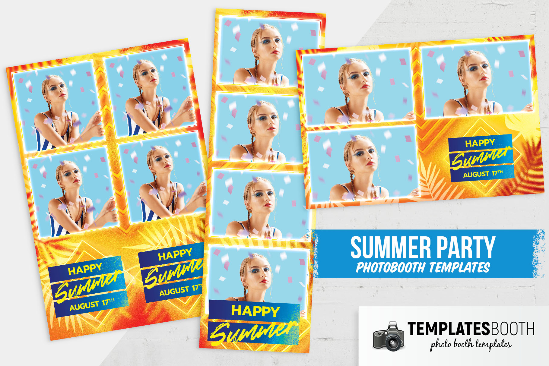 Summer Party DSLR Booth Template