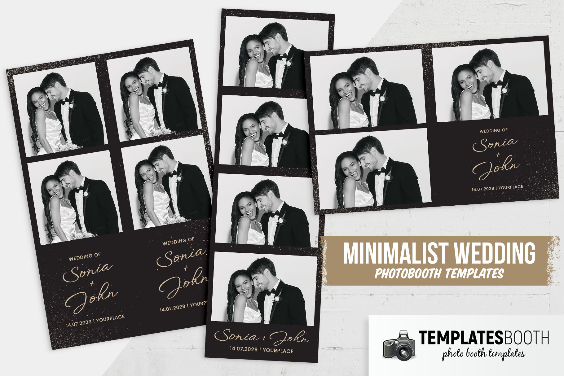 Minimalist Wedding DSLR Booth Template