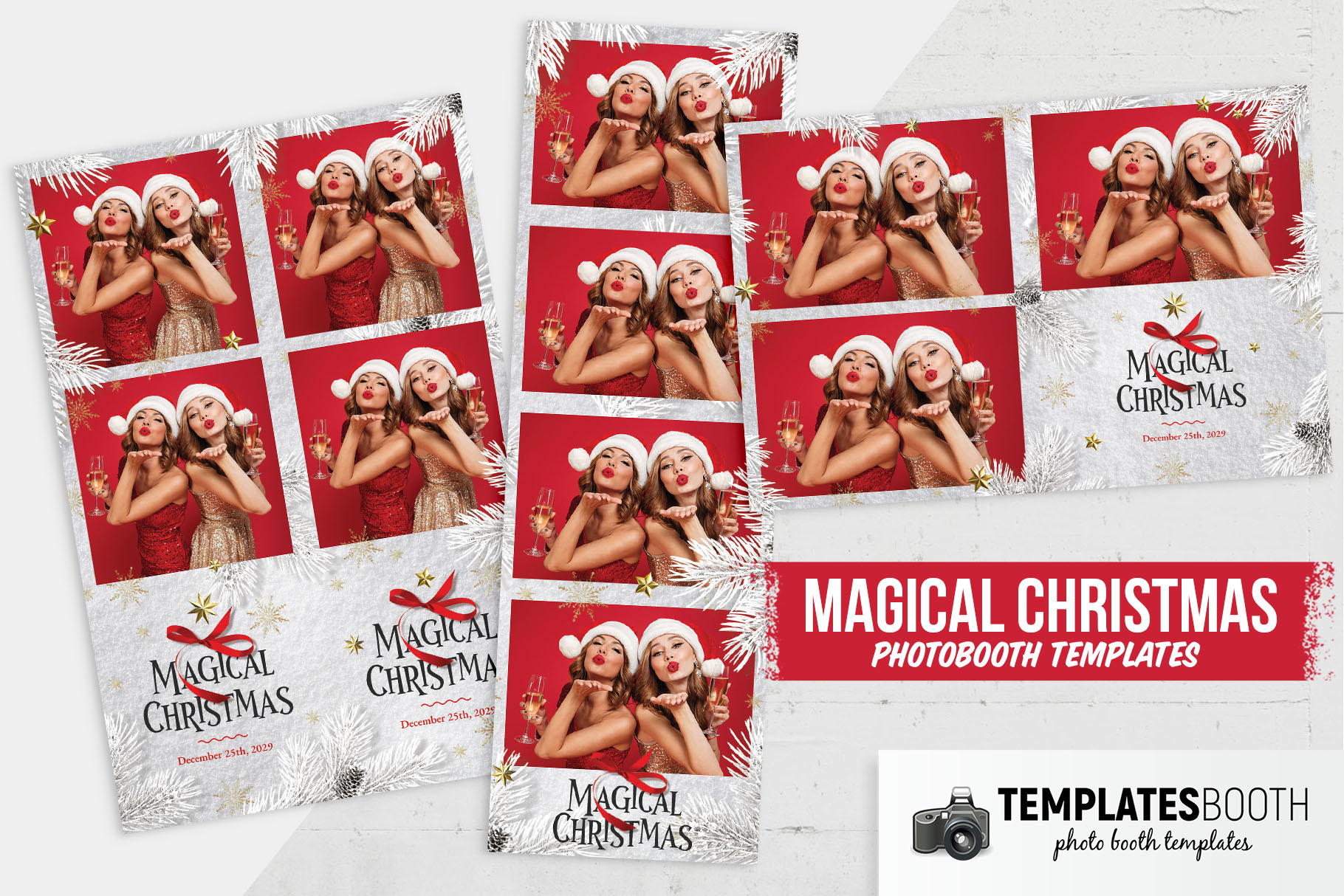 Magical Christmas DSLR Booth Template
