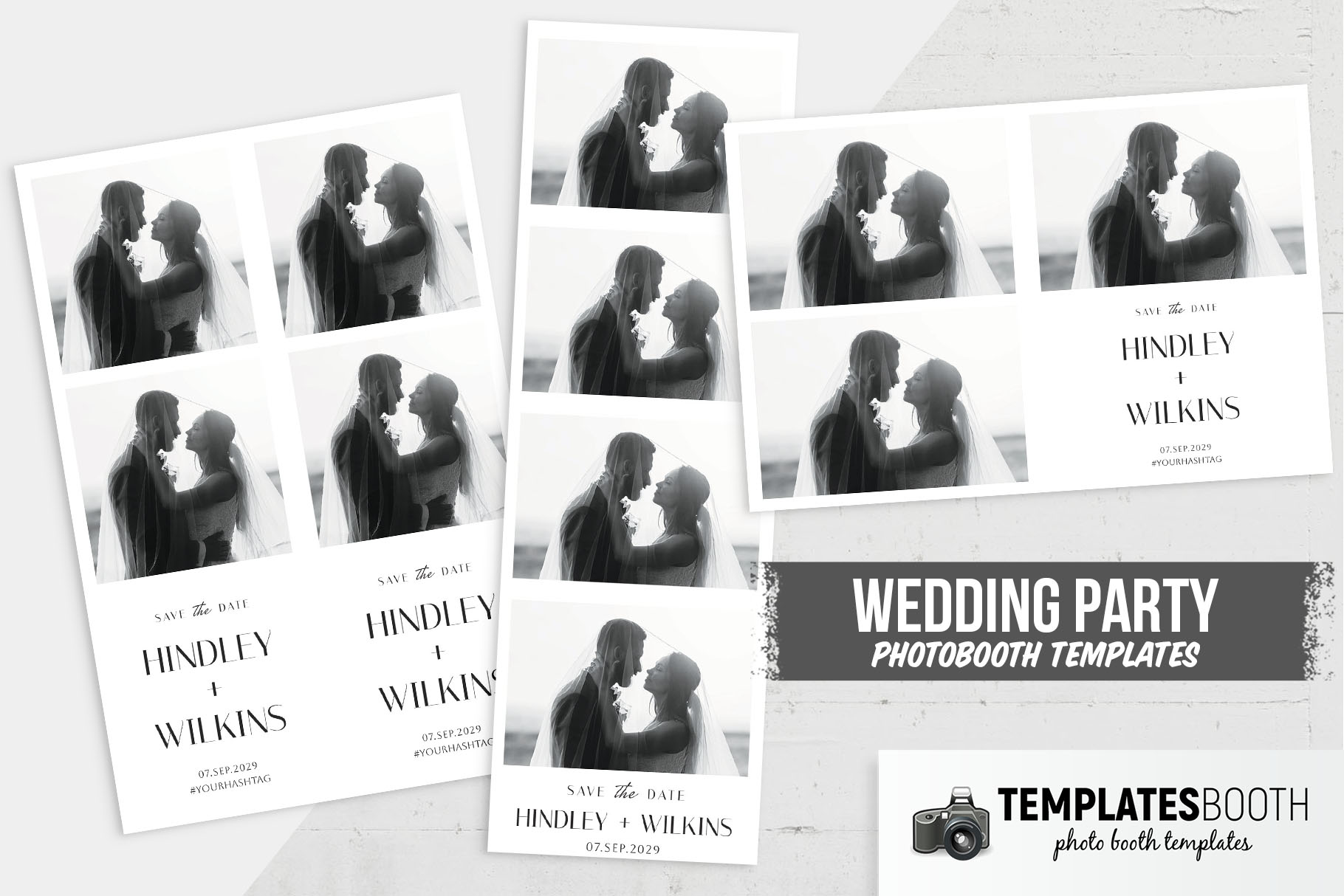Minimalist Wedding DSLR Booth Template