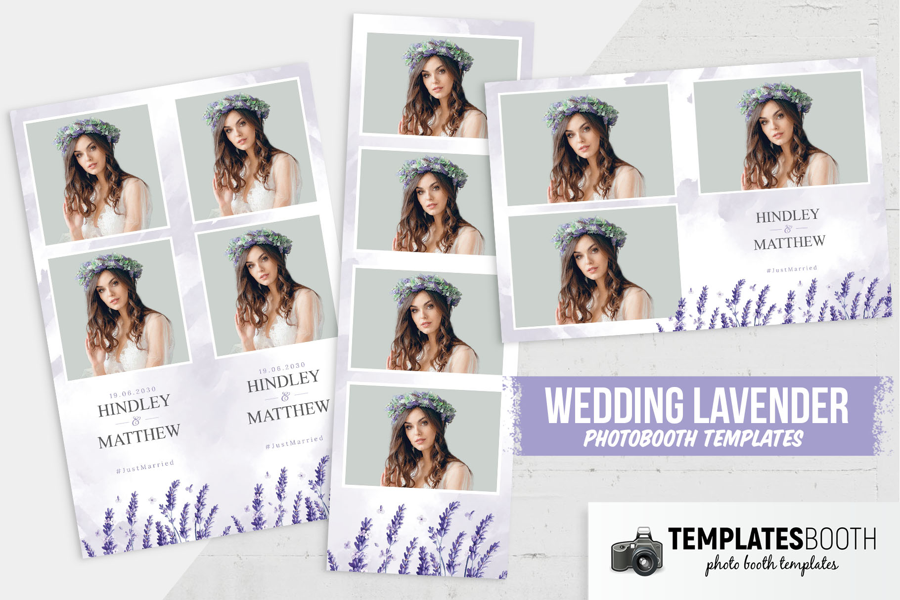 Lavender DSLR Booth Template
