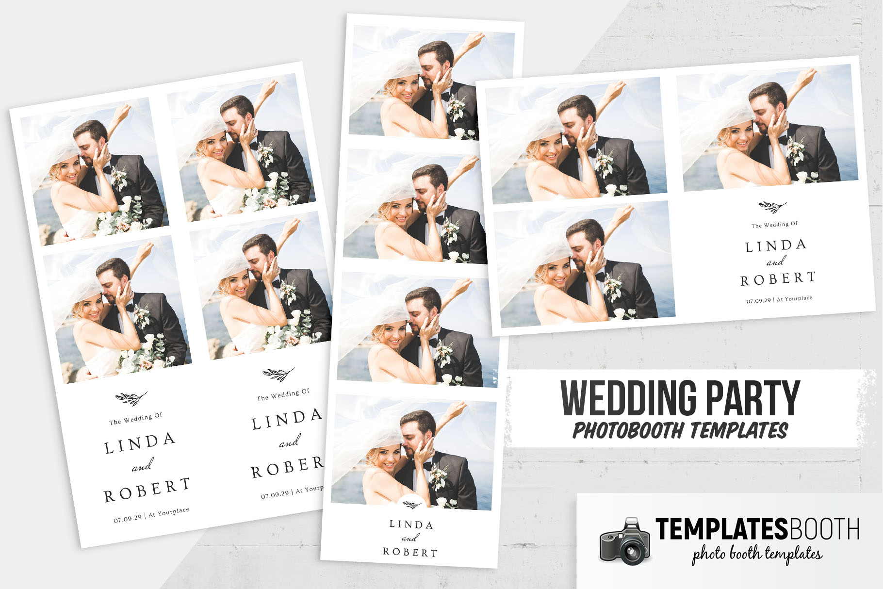 Simple Minimalist DSLR Booth Template