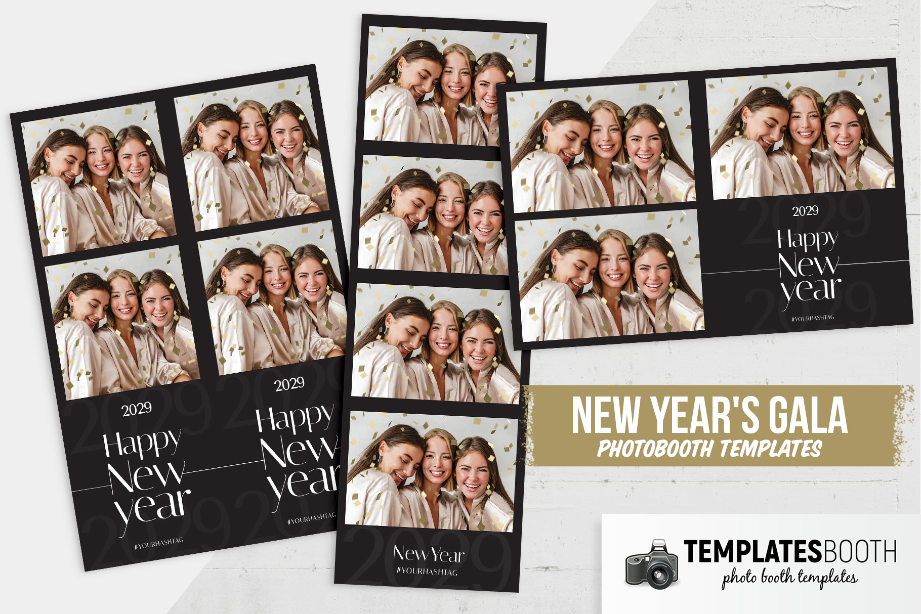 New Year’s Eve Gala DSLR Booth Template